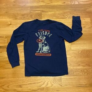 🐕BUY ONE GET ONE FREE Boys, vintage Eddie Bauer frisbee T-shirt size M 10/12